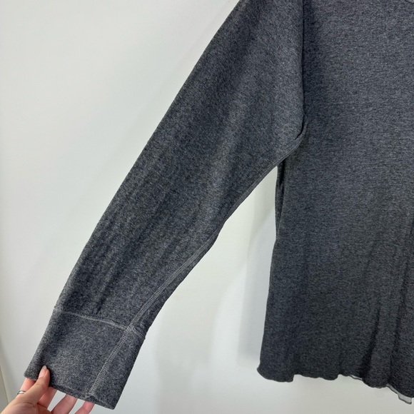 L.L. Bean Gray Long Sleeve Base Layer Long John Winter Laying Top Large Tall - Picture 3 of 4